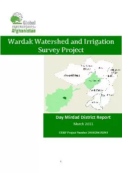 PDF-Wardak Watershed and Irrigation