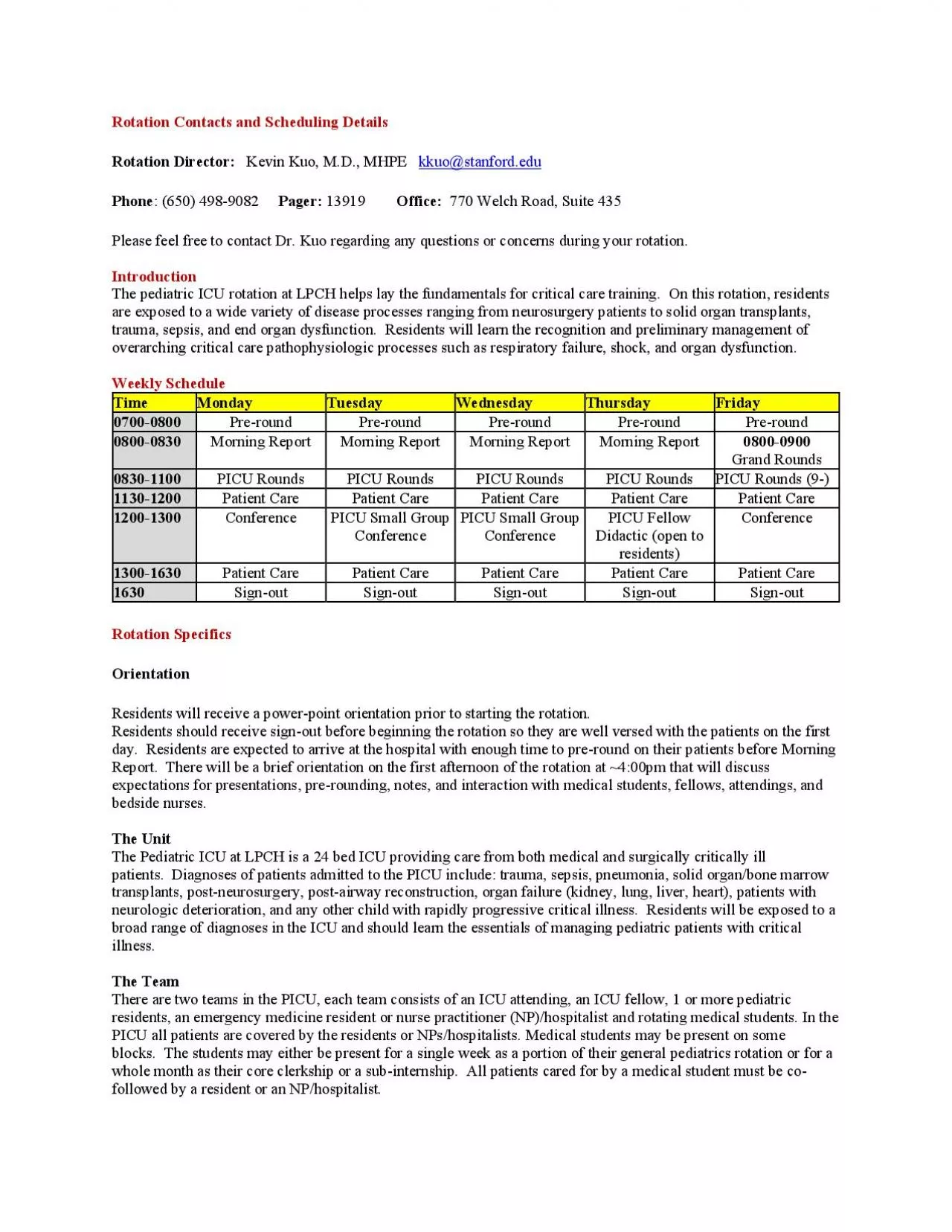 PDF-regarding any questions or concerns during your rotation. Introductio