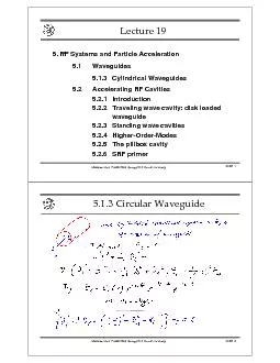 5. RF Systems and Particle Acceleration5.1Waveguides5.1.3Cylindrical W