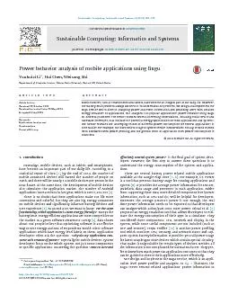 Sustainable Computing: Informatics and Systems 4 (2014) 183