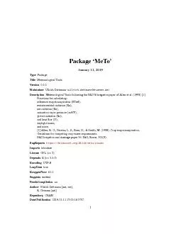 Package`MeTo'January11,2019TypePackageTitleMeteorologicalToolsVersion0