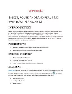 INGEST, ROUTE AND LAND REAL TIME
