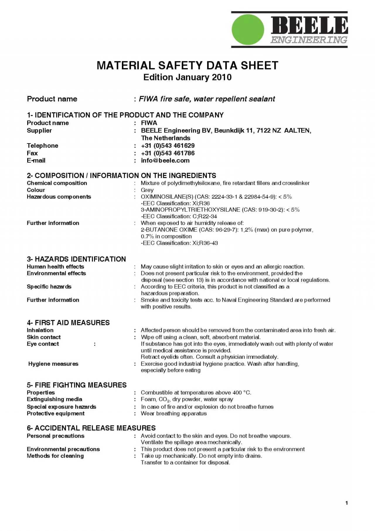 PDF-MATERIAL SAFETY DATA SHEET