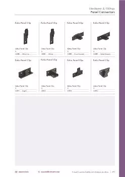 Hardware & Fittings Panel Connectorswww.tool�xservices.com