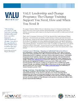 VALU Leadership and Change