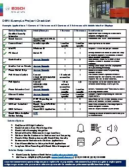 DENI Example Project Checklist