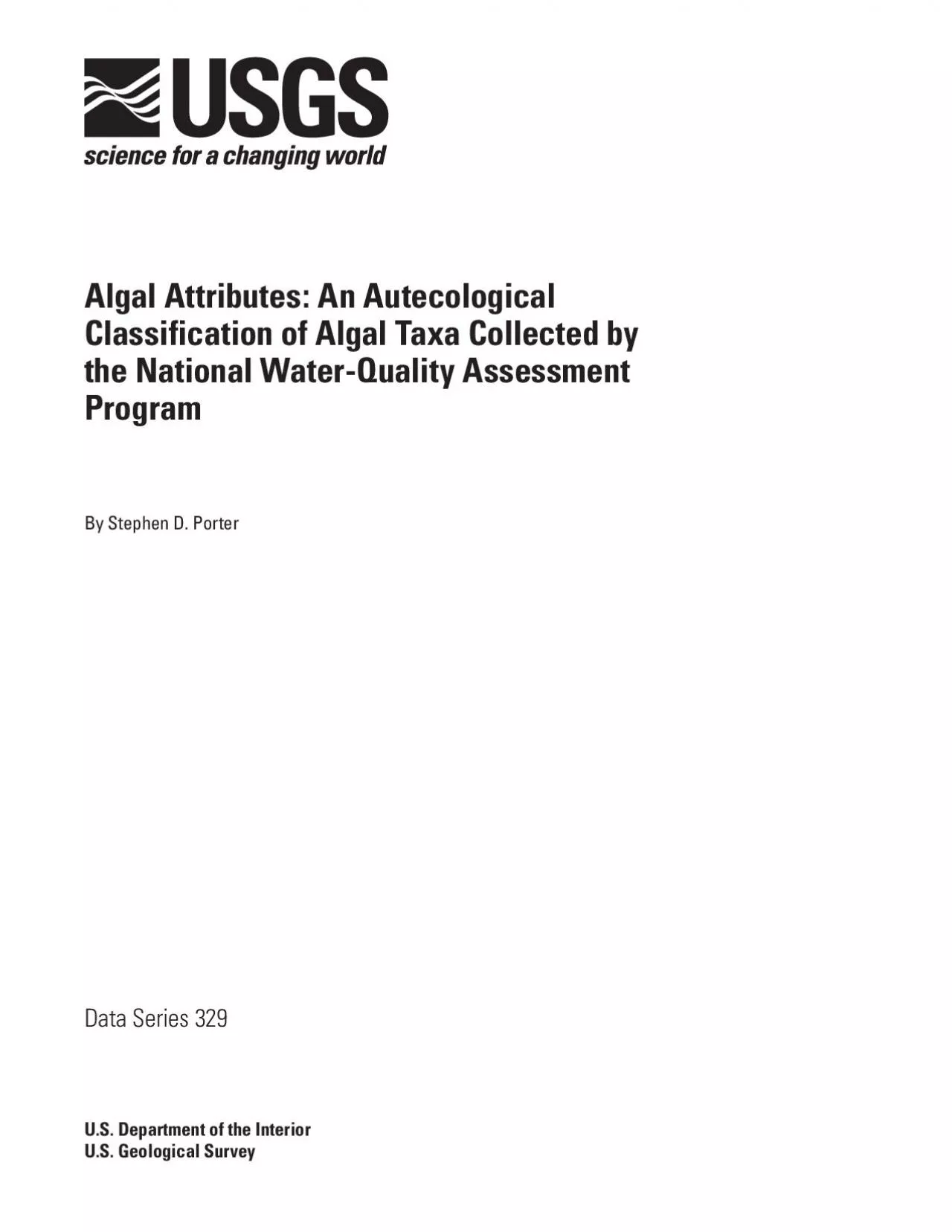 PDF-Algal Attributes: An Autecological lassification of Algal Taxa Collect