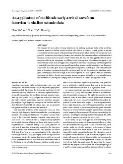 Near Surface Geophysics, 2014,