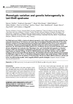 ARTICLEPhenotypic variation and genetic heterogeneity inL