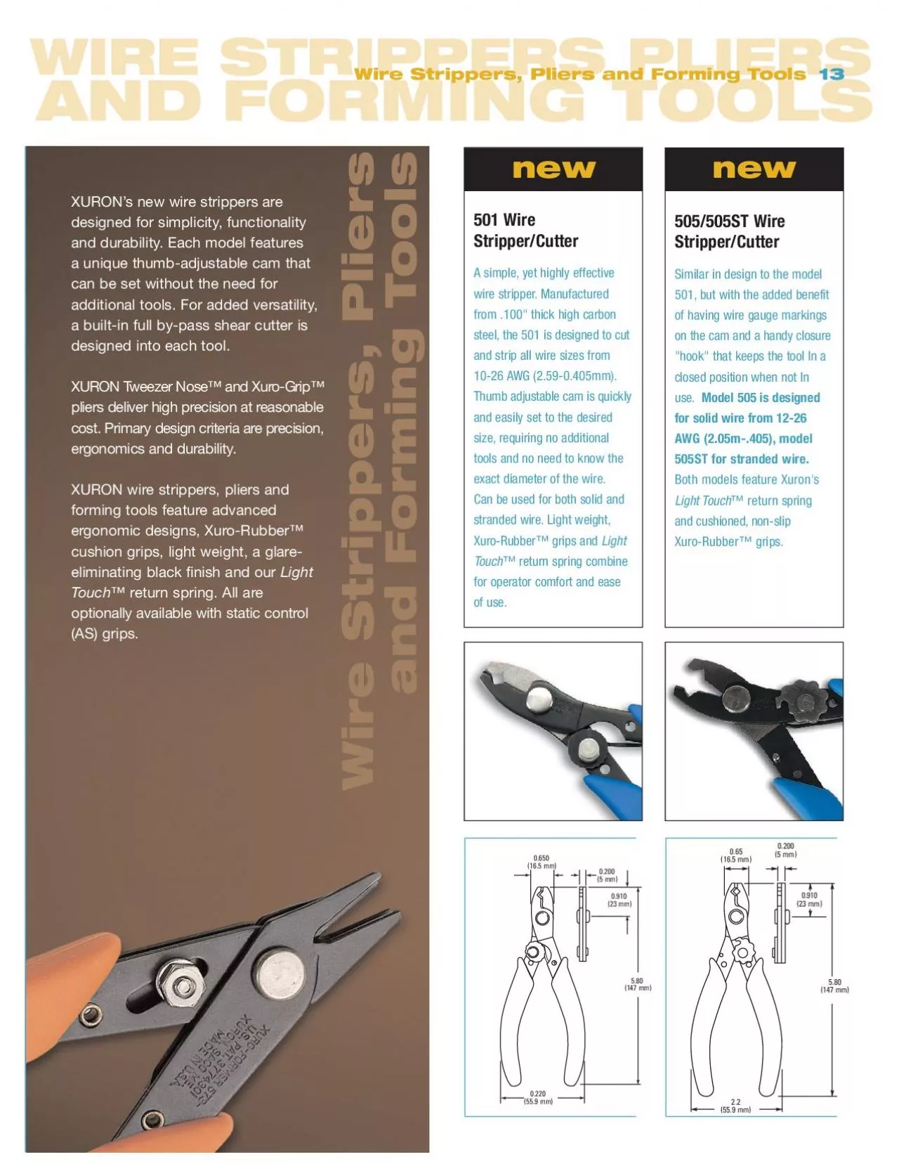 PDF-WIRE STRIPPERS PLIERS ANDFORMING TOOLS