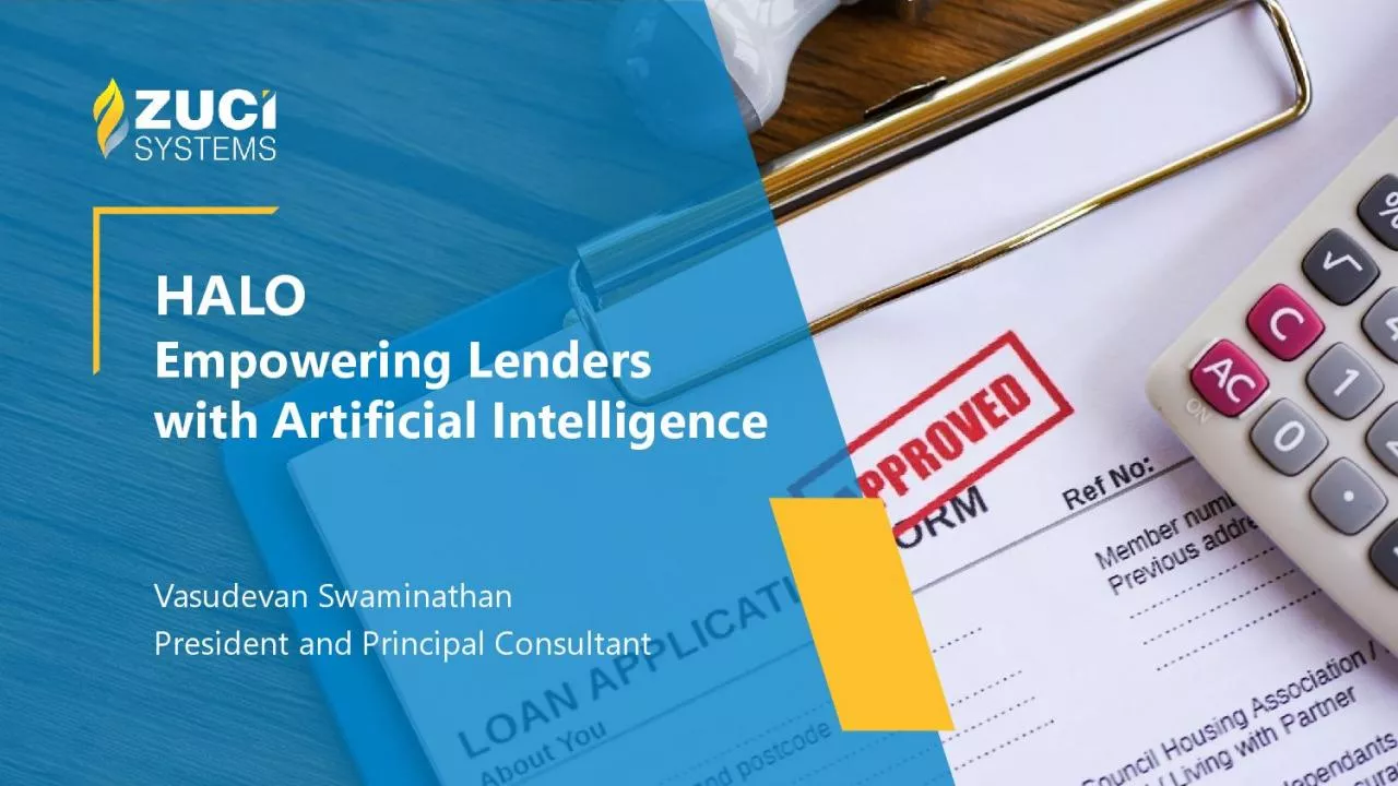 PDF-HALO Empowering Lenders with Artificial IntelligenceVasudevanSwaminath