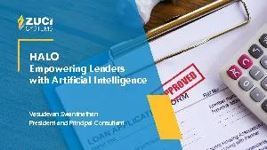 HALO Empowering Lenders with Artificial IntelligenceVasudevanSwaminath