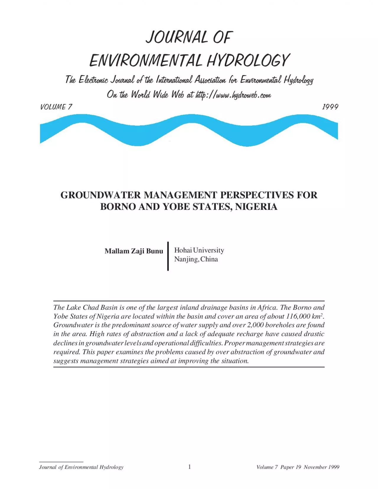 PDF-JOURNAL OFENVIRONMENTAL HYDROLOGY