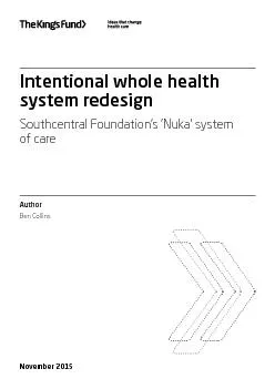 Intentional whole health system redesignSouthcentral Foundation’s