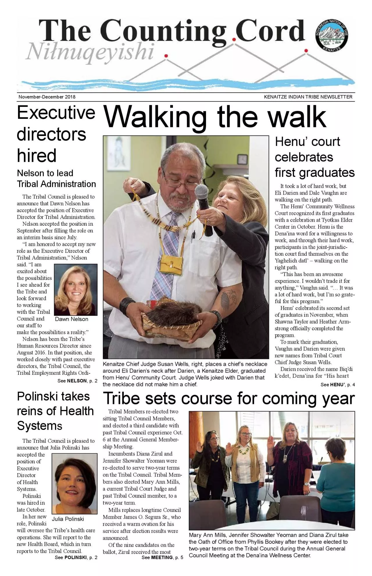 PDF-See MEETING, p. 5Walking the walkThe Tribal Council is pleased to anno