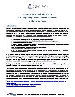 Regional Wage Scales for RECEs Working in Regulated Childcare in Ontar