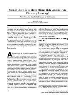 ShouldThereBeaThree-StrikesRuleAgainstPureDiscoveryLearning?