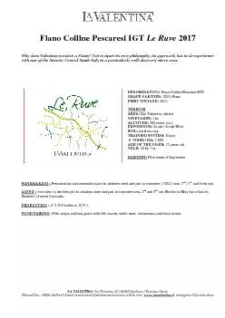 PDF-Fiano Colline Pescaresi IGT Le Ruve 2017 Why does Valentina produce a