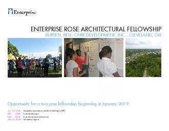 ENTERPRISE ROSE ARCHITECTURAL FELLOWSHIP