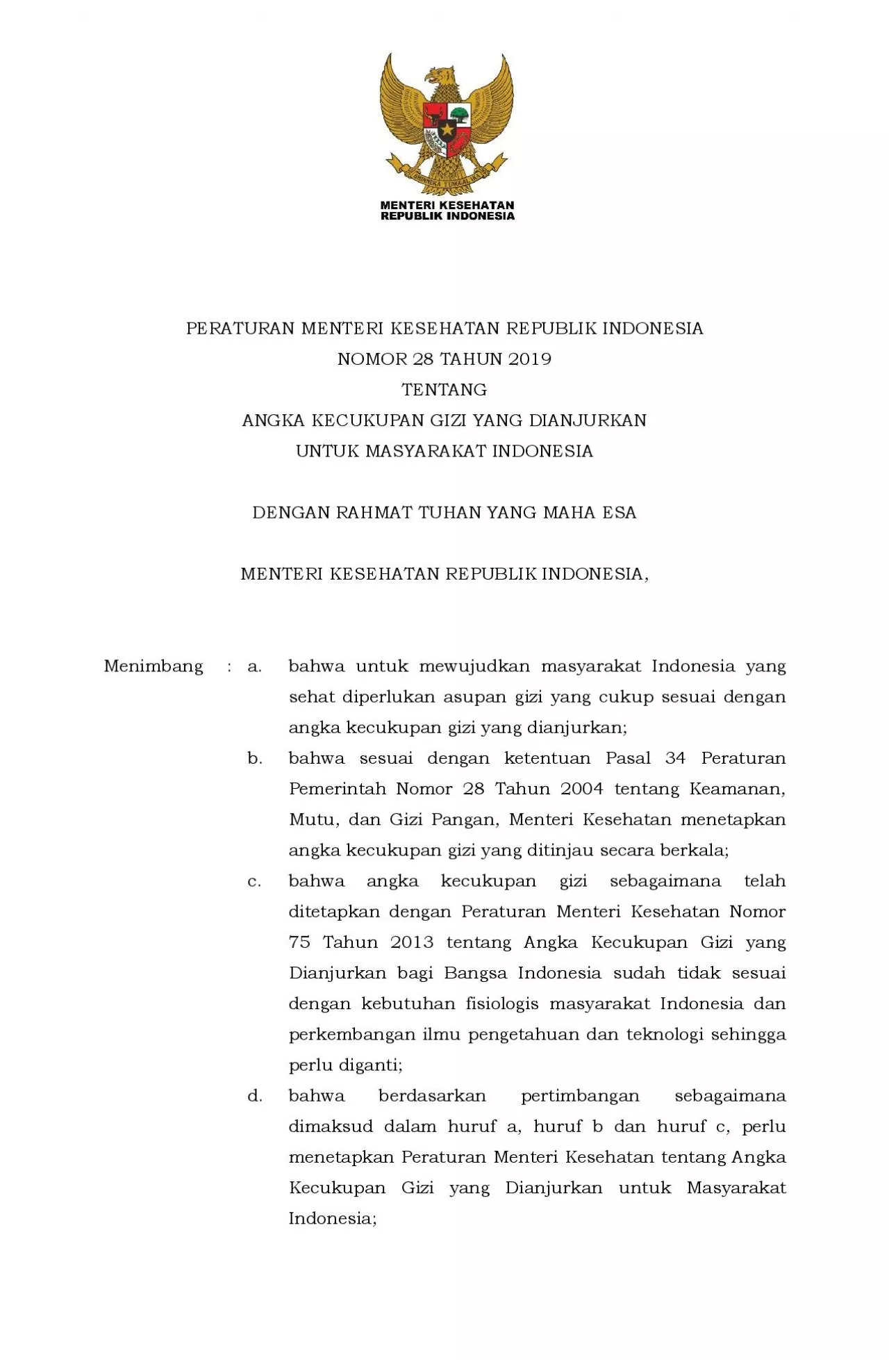 PDF-PERATURAN MENTERI KESEHATAN REPUBLIK INDONESIATAHUN TENTANGANGKA KECUK