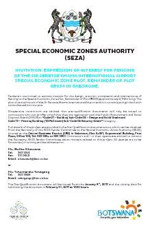 SPECIAL ECONOMIC ZONES AUTHORITY