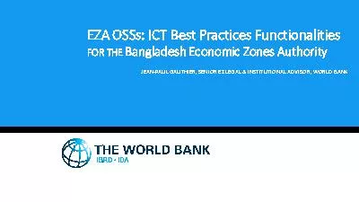 OSSs: ICT Best Practices Functionalities