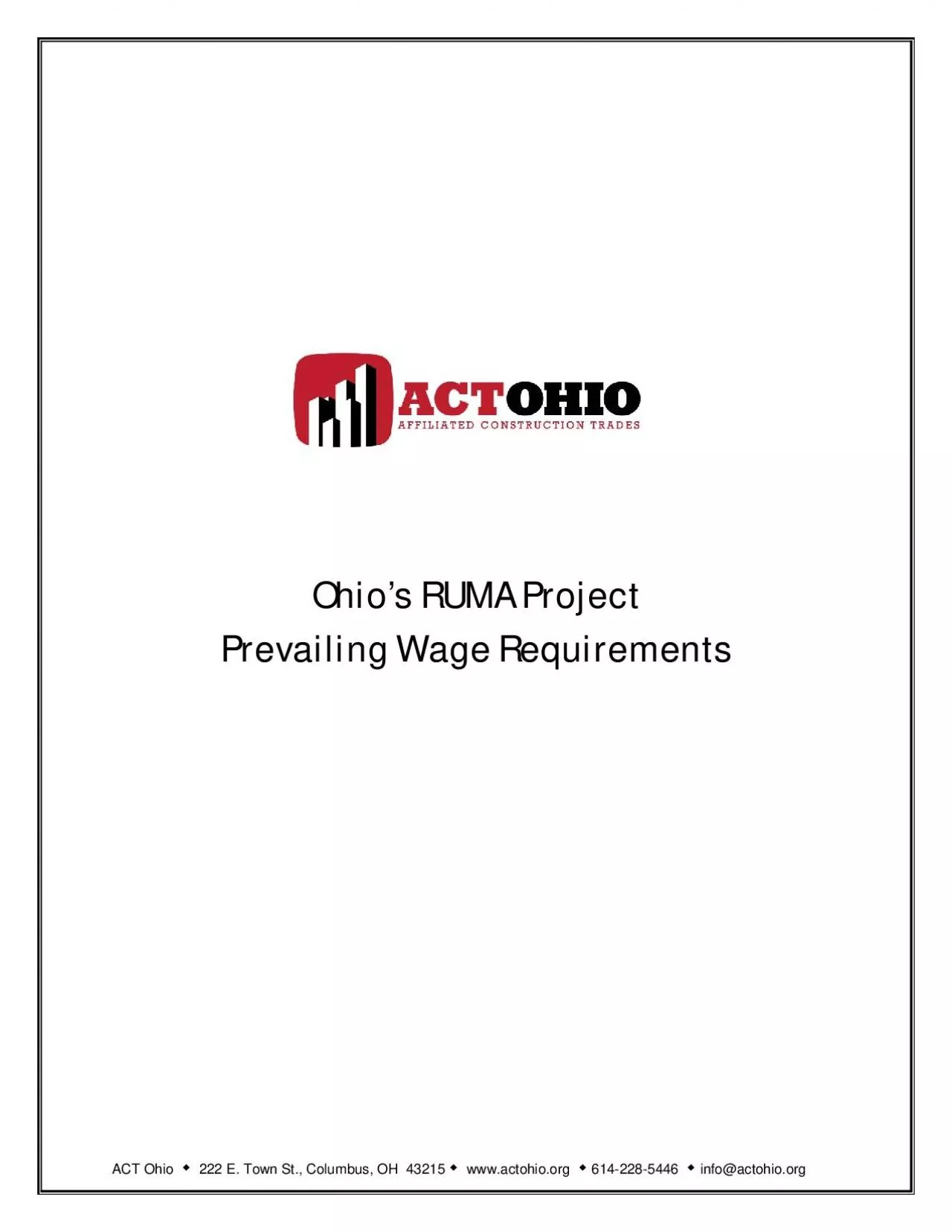 PDF-ACT Ohio 222 E. Town St., Columbus, OH 43215 www.actohio.org 6