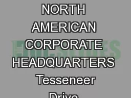 GENERAL CABLE NORTH AMERICAN LOCATIONS NORTH AMERICAN CORPORATE HEADQUARTERS  Tesseneer Drive Highland Heights KY  Phone  Fax  infogeneralcable