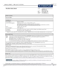 MSDS for #33671 - FIMO SOFT FOR KIDS