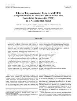EffectofPolyunsaturatedFattyAcid(PUFA)SupplementationonIntestinalIn