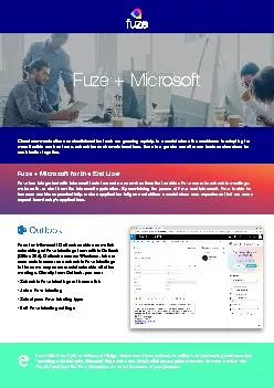 Fuze + Microsoft