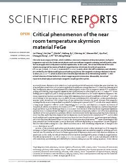 Critical phenomenon of the near room temperature skyrmion material FeG