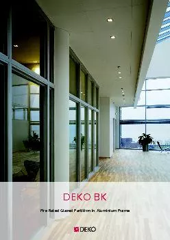 DEKO partitions ltd of denmarkMaarkaervej 11DK-2630 Taastrup - Denmark