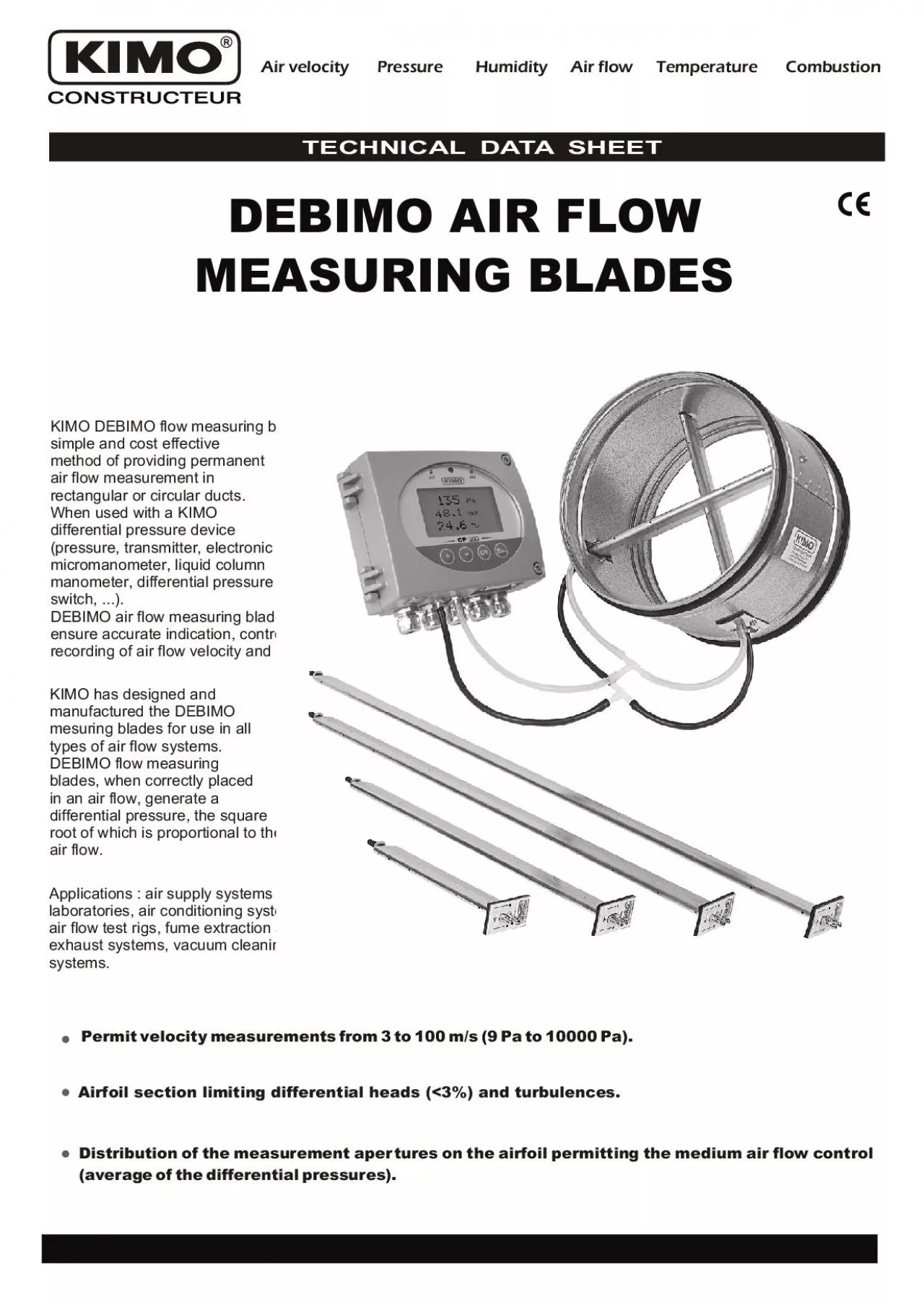 PDF-AIRFLOWMEASURINGBLADESFICHEDEDONNEESTECHNIQUES