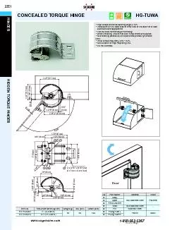 HIDDEN TORQUE HINGES