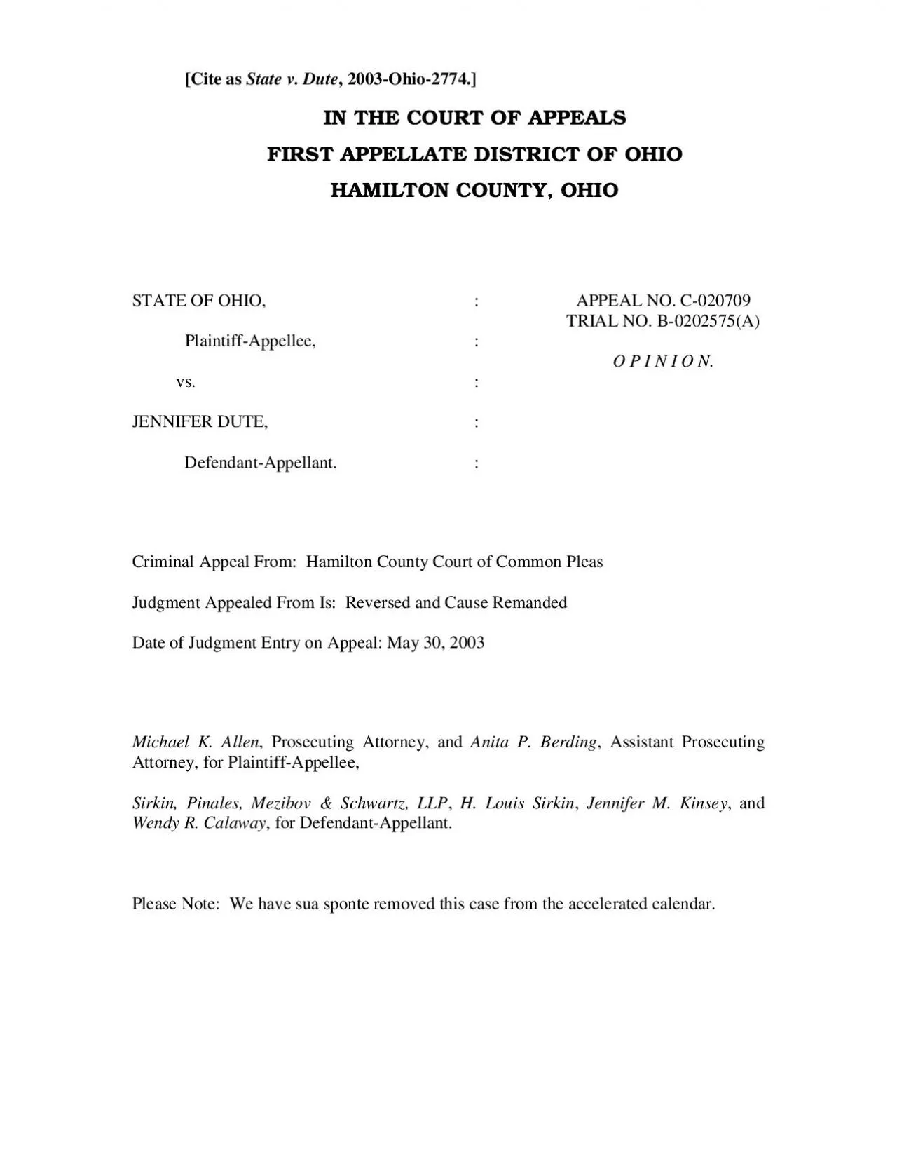 PDF-OHIO FIRST DISTRICT COURT OF APPEALS