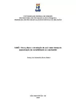 UNIVERSIDADE FEDERAL DE SERGIPE