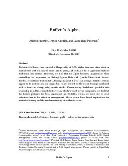 ��  Buffett’s AlphaBuffett’s AlphaAndrea Frazz