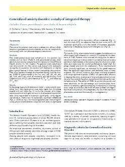 Journal of Psychopathology 2012;18:49-54Original article • Articolo