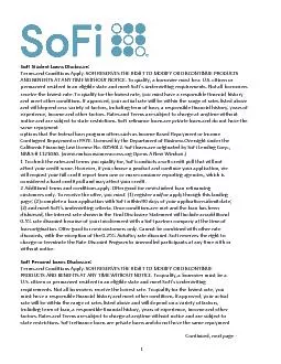 SoFi Student Loans Disclosure:
