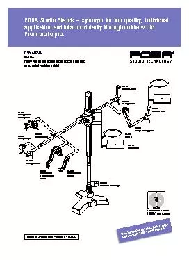 FOBA STUDIO STANDS, TRIPODSTATIVE