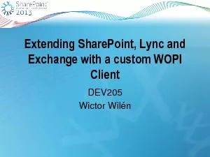 Extending SharePoint, Lync and