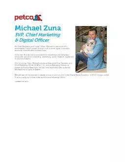 Michael Zuna  SVP, Chief Marketing  & Digital Officer