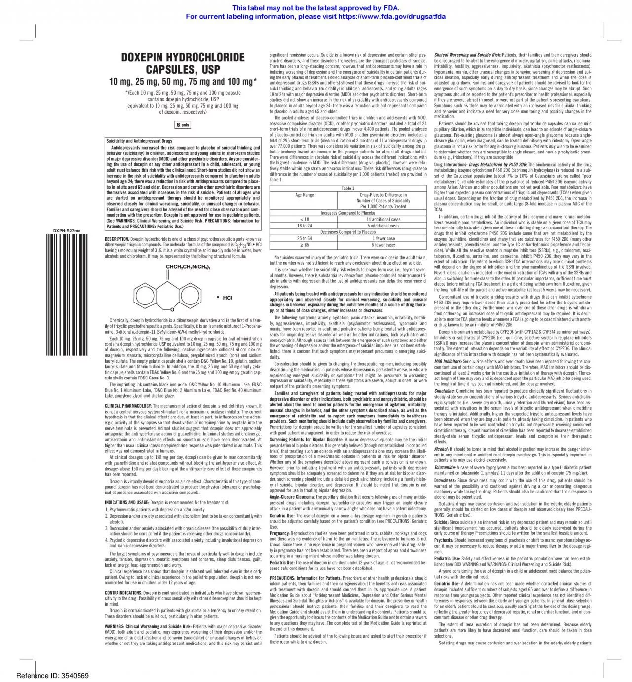 PDF-DOXEPIN HYDROCHLORIDE CAPSULES, USP