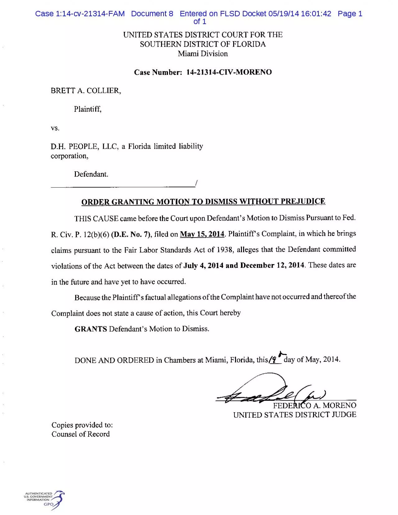 PDF-Case 1:14-cv-21314-FAM Document 8 Entered on FLSD Docket 05/19/14