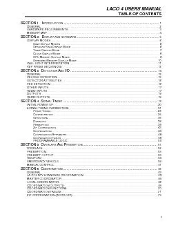 TABLE OF CONTENTS