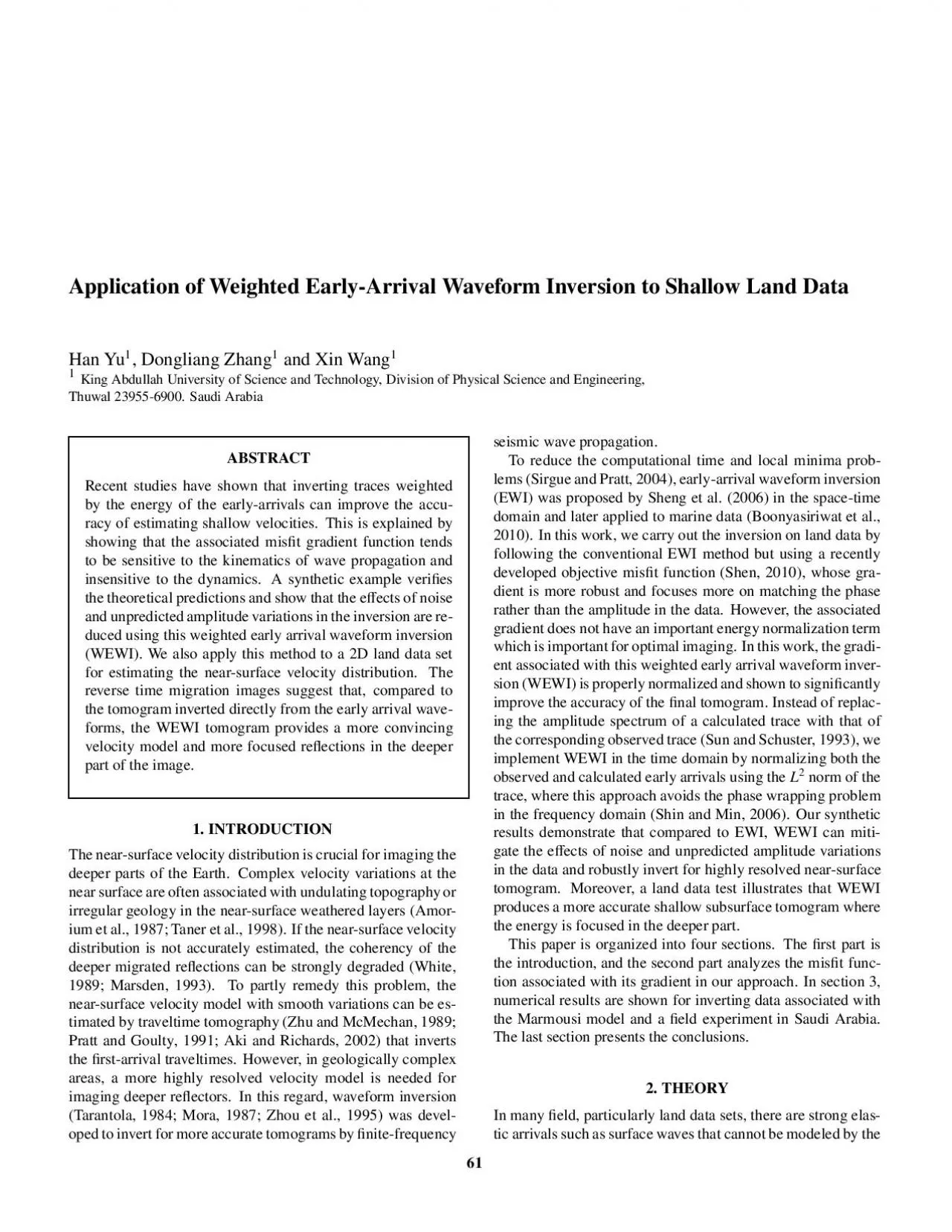 PDF-ApplicationofWeightedEarly-ArrivalWaveformInversiontoShallowLandDataHa