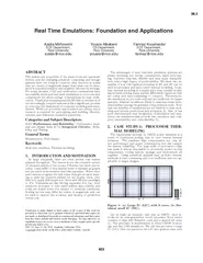 Real Time Emulations Foundation and Applications Azali