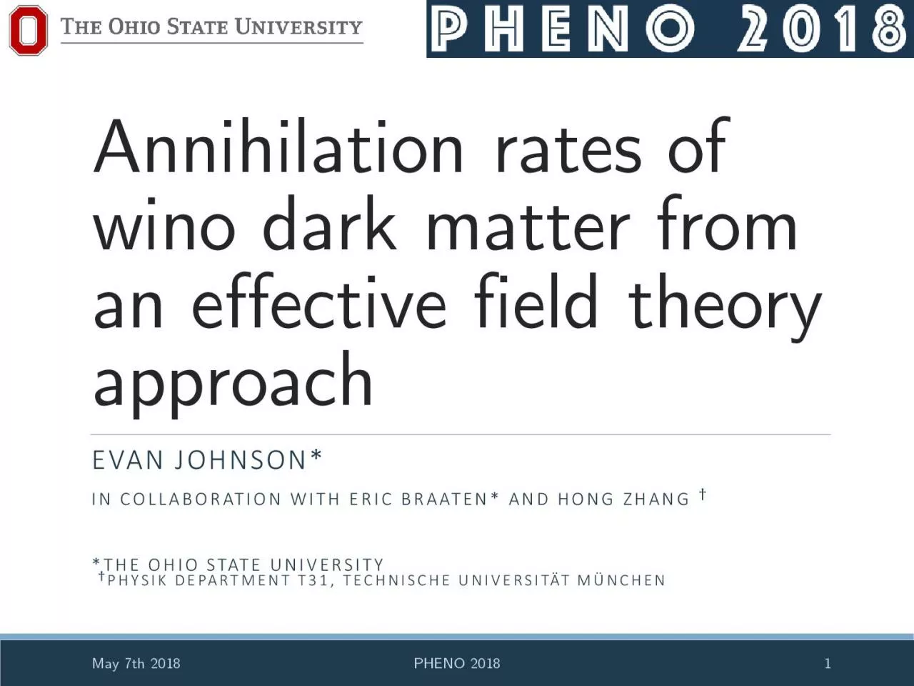 PDF-Annihilation rates of