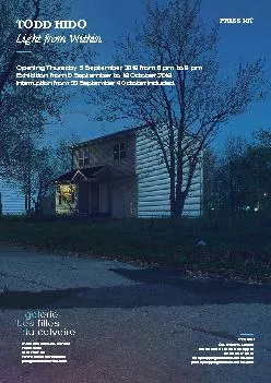 PDF-PRESS KITTODD HIDOLight from Within